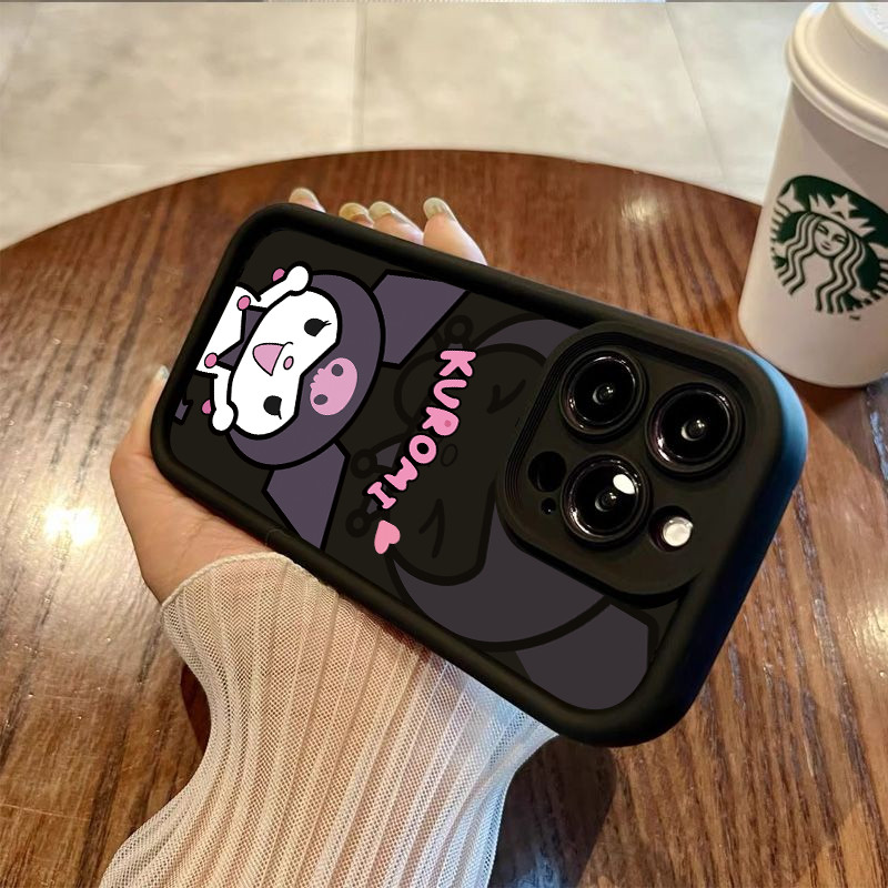 Kuromi การ์ตูน OPPO A17/A17K เคสกันกระแทก A36 A38/A18 A3S/A12E A5 A3X/A3 A53/A32 A54 4G A57 A58 4G A