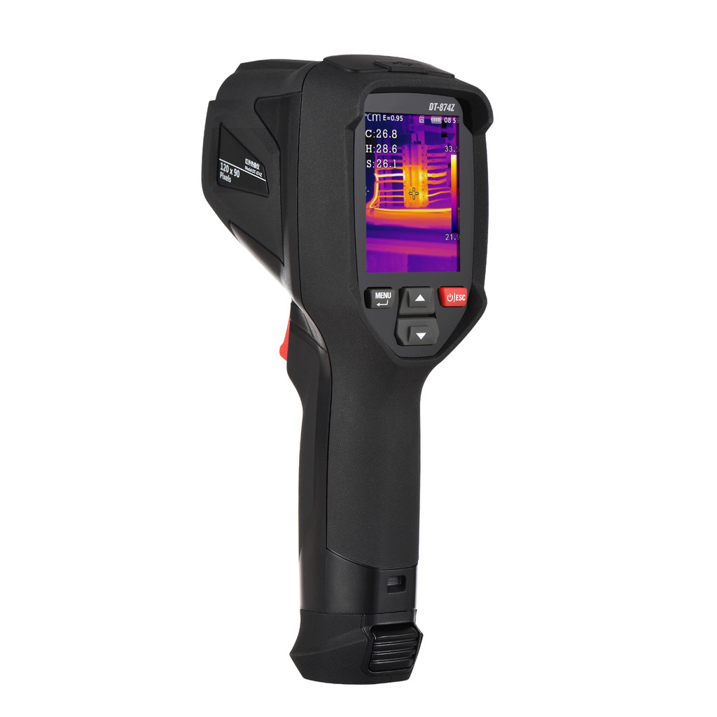 CLBA Professional มือถือ IR Thermal Imager 120x90 กล้องถ่ายภาพอินฟราเรดโฟกัสฟรี 2.4 นิ้ว LCD ชาร์จ -