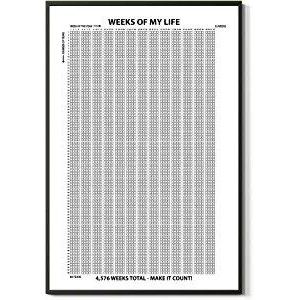 ผนังศิลปะสัปดาห์ชีวิตของฉัน4000ชีวิตสร้างแรงบันดาลใจสัปดาห์ปฏิทินโปสเตอร์ตกแต่งผนังผ้าใบศิลปะพิมพ์03