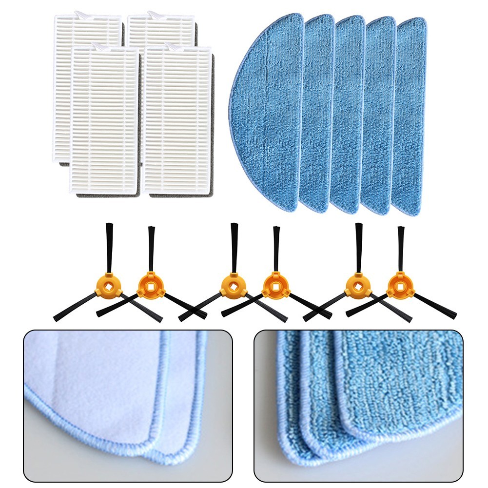 [ANRE]สําหรับ Conga M50 / M50 สําหรับ X-Treme แปรงด้านข้าง HEPA Filter Mop Pads อะไหล่