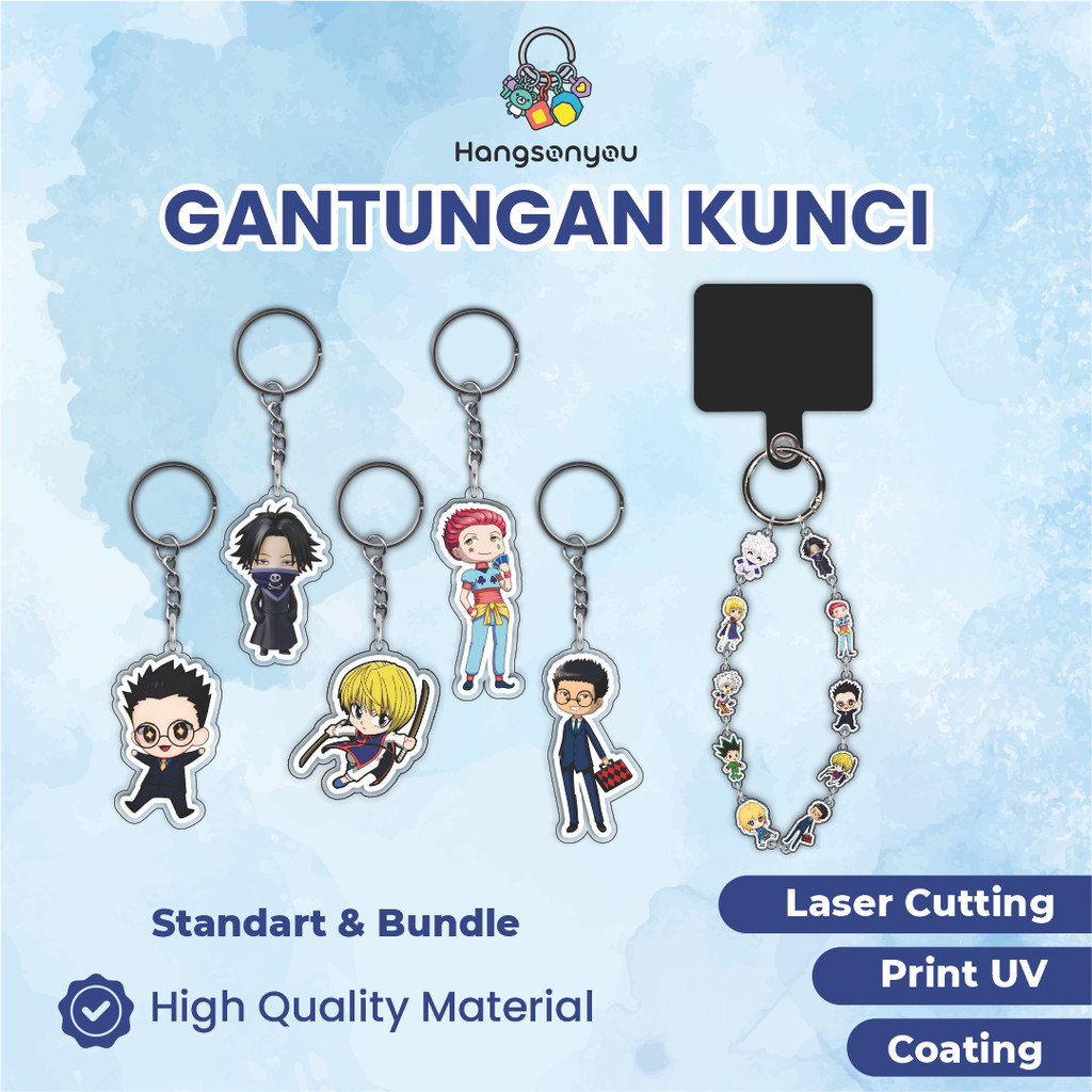 พวงกุญแจอะคริลิค Hunter X Hunter น่ารักสําหรับเป็นของขวัญและของที่ระลึก