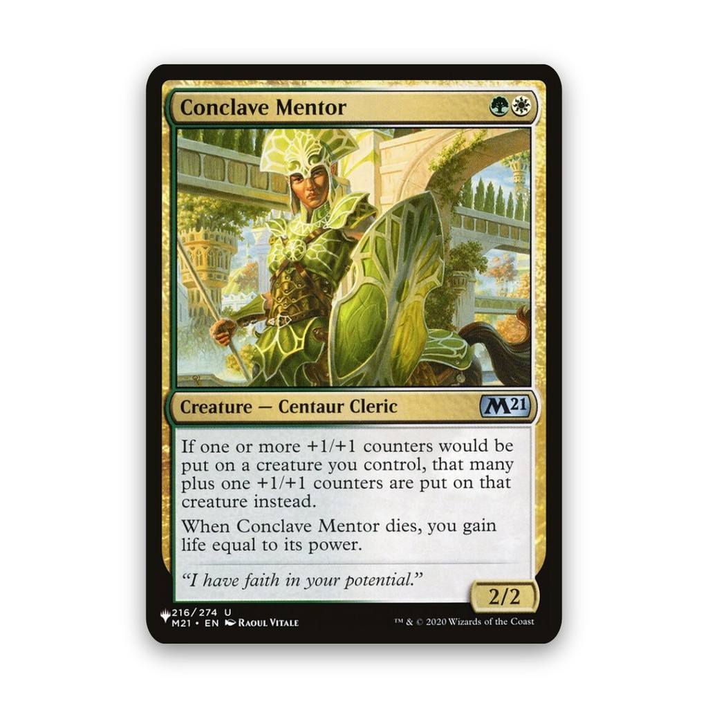 [MTG] Conclave Mentor (#M21-216) - [PLST] (NM) 100% Authentic