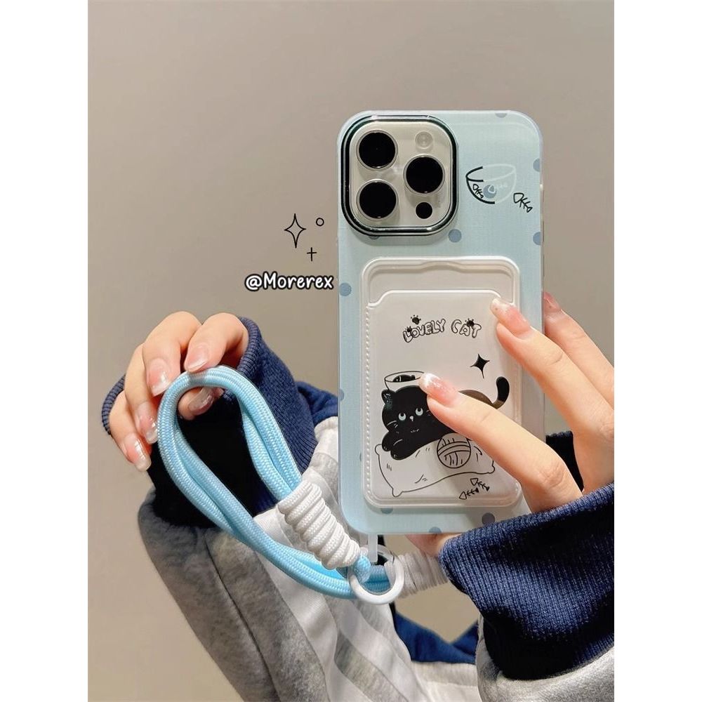 Blue Fancy Cat Girl Casing Hp Xiaomi Poco F7 15 15T Pro C71 M6 F5 M3 14 14T F4 11 12 Lite M4 C65 C85
