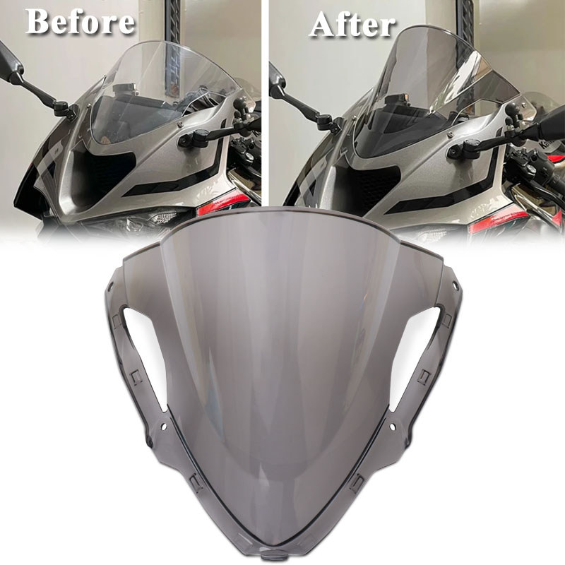 รถจักรยานยนต์ด้านหน้ากระจกกระจก Baffle Wind Deflectors Fit สําหรับ ZX6R ZX-6R ZX 6R 2024 2025