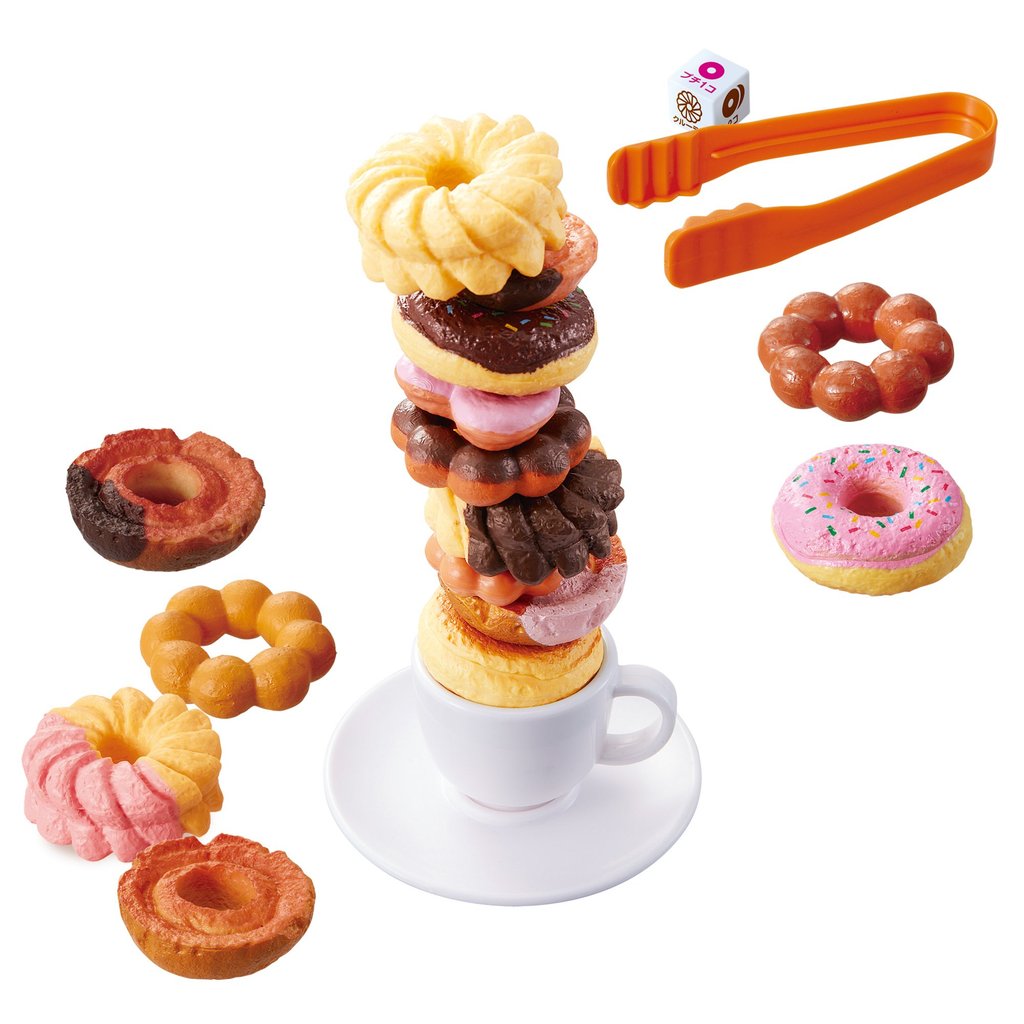 เกมของเล่น EPOCH Donut on Donut +3 ได้รับการรับรองมาตรฐาน ST Mark เหมาะสำหรับเด็กอายุ 4 ปีขึ้นไป จำนวนผู้เล่น: 1-4 คน