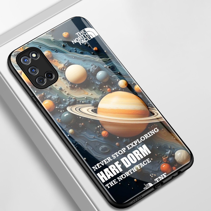 เคสสำหรับ OPPO A52 A72 A92 เคสโทรศัพท์ดาวเคราะห์มนุษย์อวกาศเปลือกแก้วกันกระแทก