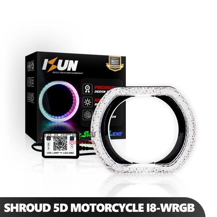 Unique Shroud Matrix 5D อะคริลิครถจักรยานยนต์ I8-O-Wrgb 2.5 นิ้วหรือ 3.0 นิ้ว App บลูทูธ 210 โหมด