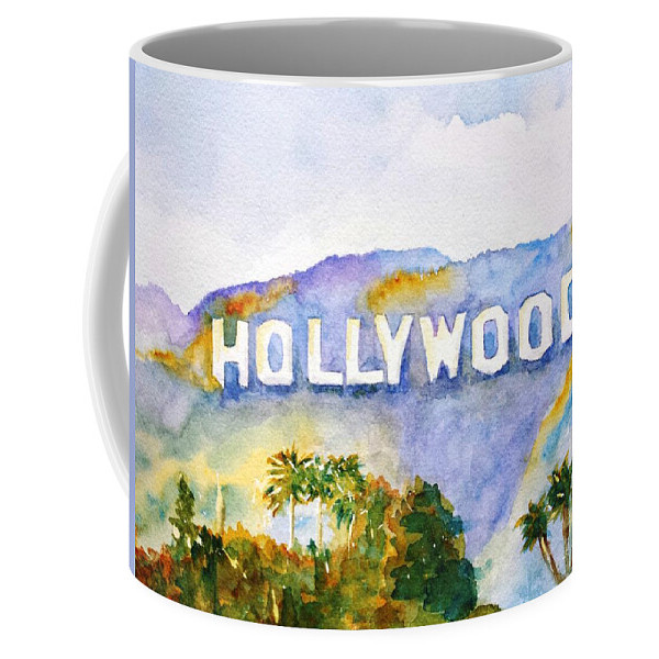 Hollywood Sign แก้วกาแฟแคลิฟอร์เนีย Hollywood Sign แก้วกาแฟแคลิฟอร์เนีย