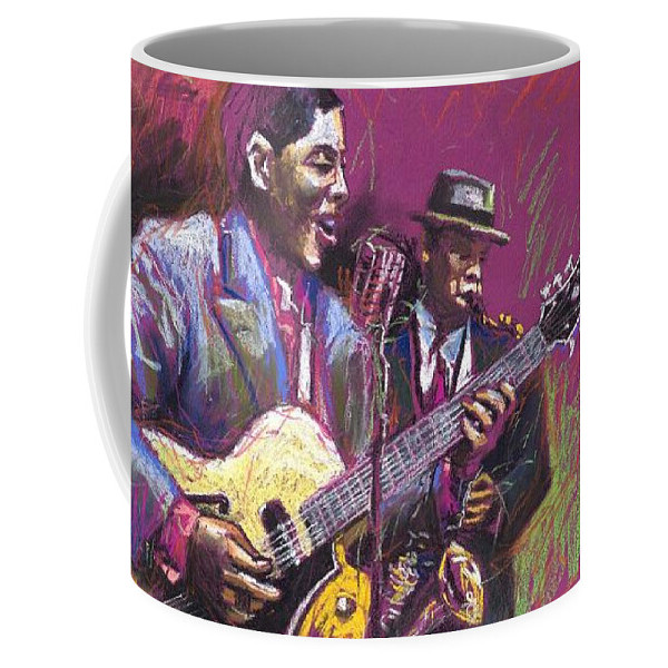 แก้วกาแฟ Duet Guitaris Jazz Guitarist Duet แก้วกาแฟ