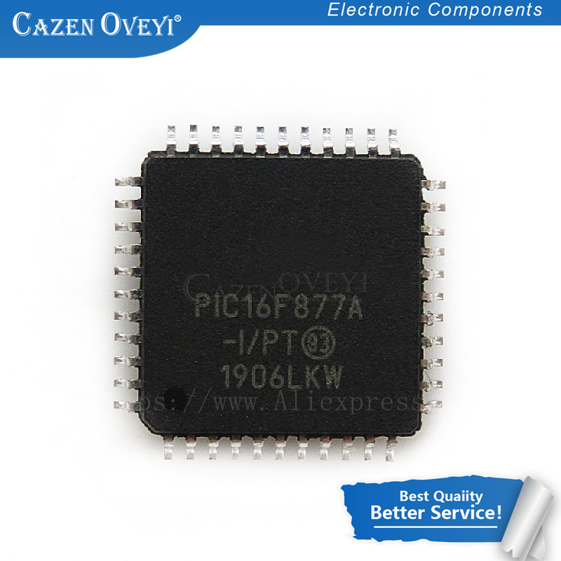 10 ชิ้น/ล็อต PIC16F877A I/PT PIC16F877A PIC16F877 16F877A 44 TQFP QFP 44 ในสต็อก