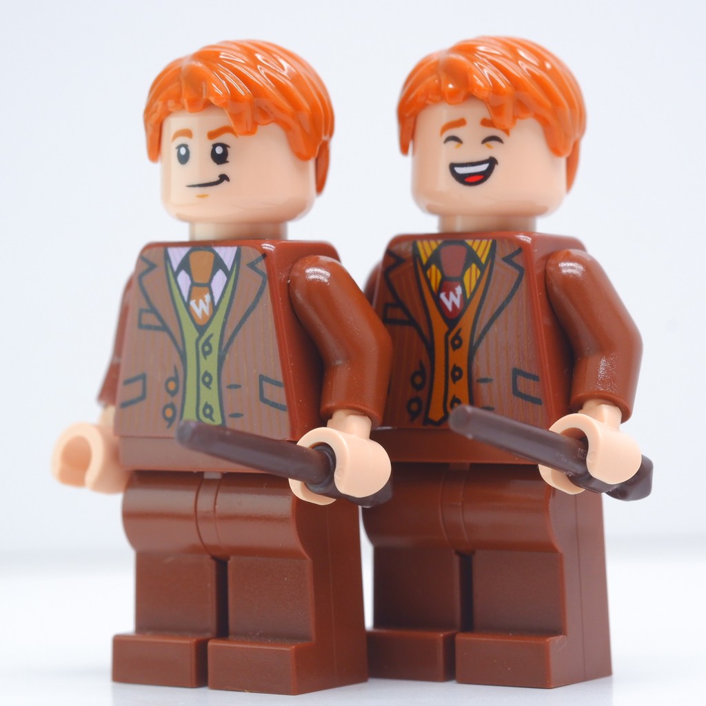 Ploybrick |instock| Fred Weasley & George Weasley Reddish Brown Suit 76422 Diagon Alley| Authentic 1