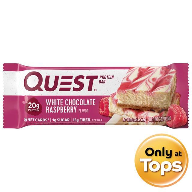 🌻 เควสโปรตีนบาร์ช็อคโกแลตขาวและราสพ์เบอร์รี่ 60กรัม 🌈 0888849000210 🌴 Quest Protein Bar White Chocol