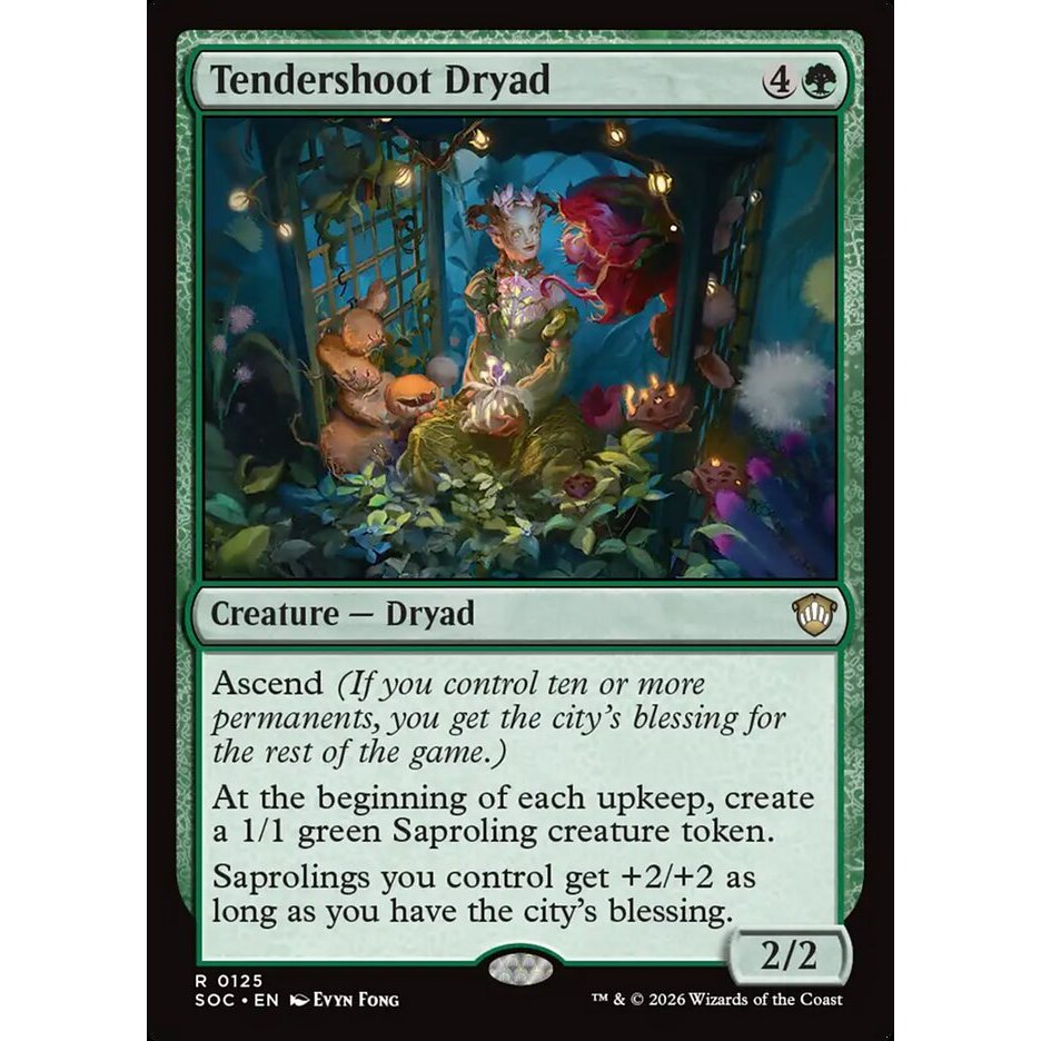 Tendershoot Dryad การ์ด Magic the Gathering [MTG] ของแท้