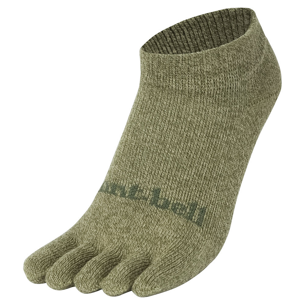 montbell Core Spun Travel 5-Toe Ankle Socks Men's - Anti-Odor Compression Travel Socks
