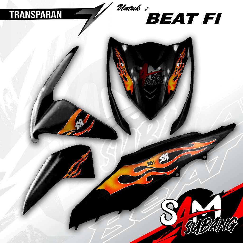 Striping Beat Fi 2014 Livery Api Razors อยากได้โปร่งใสที่สุด