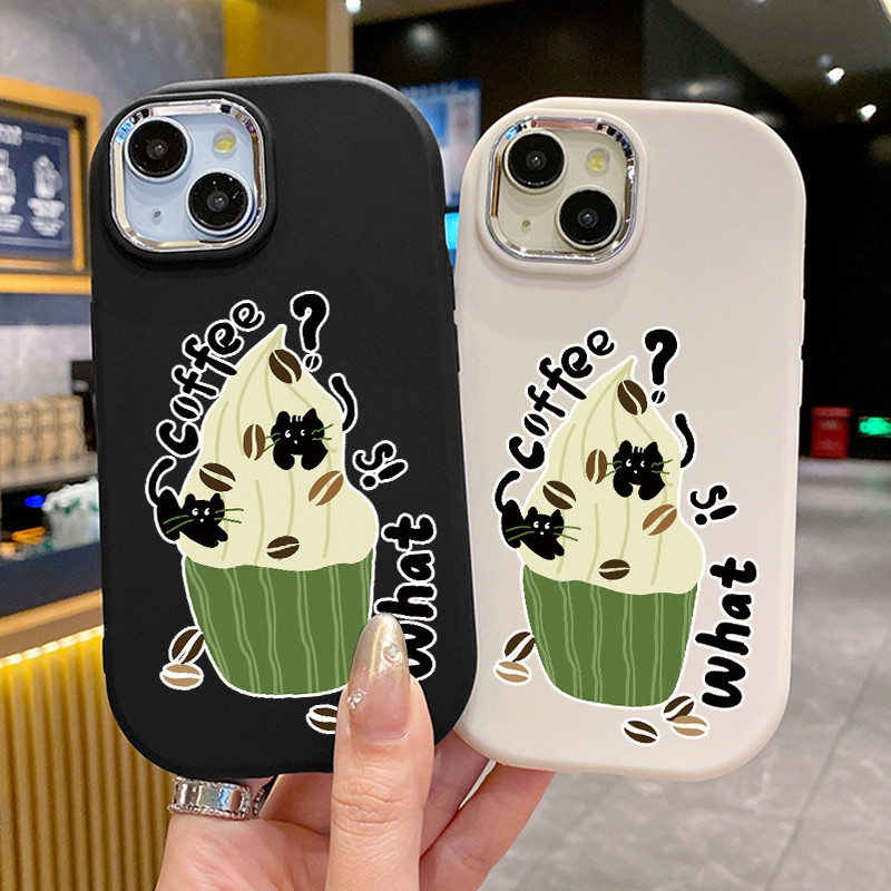 เคสสำหรับ Realme C67 Realme 12 Lite เคสโทรศัพท์เมล็ดกาแฟแมวกันกระแทกกลมและอ้วน ราคา ถูกที่สุด ดีลบีเคเค แกลเลอรีภาพที่ 5