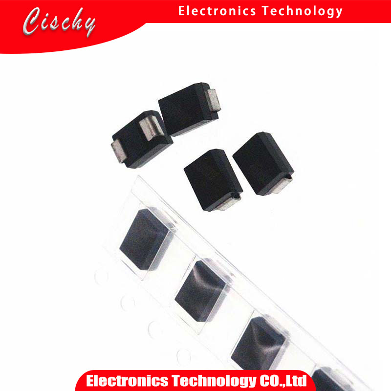 100pcs SMA 1N5817 smd 1A 20V do 214ac IN5817 Schottky ไดโอด SS12