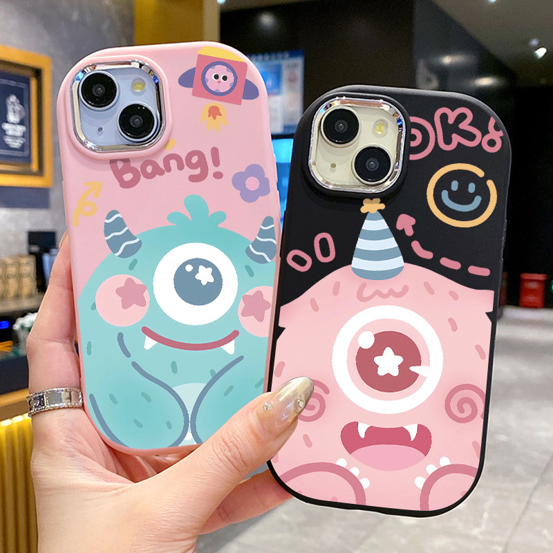 เคสสำหรับ OPPO A60 4G เคสโทรศัพท์สัตว์ประหลาดน่ารักกันกระแทกกลมและอ้วน ราคา ถูกที่สุด ดีลบีเคเค แกลเลอรีภาพที่ 9