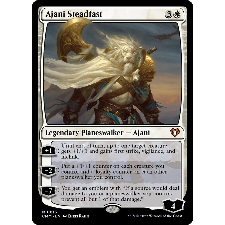Ajani Steadfast การ์ด Magic the Gathering [MTG] ของแท้