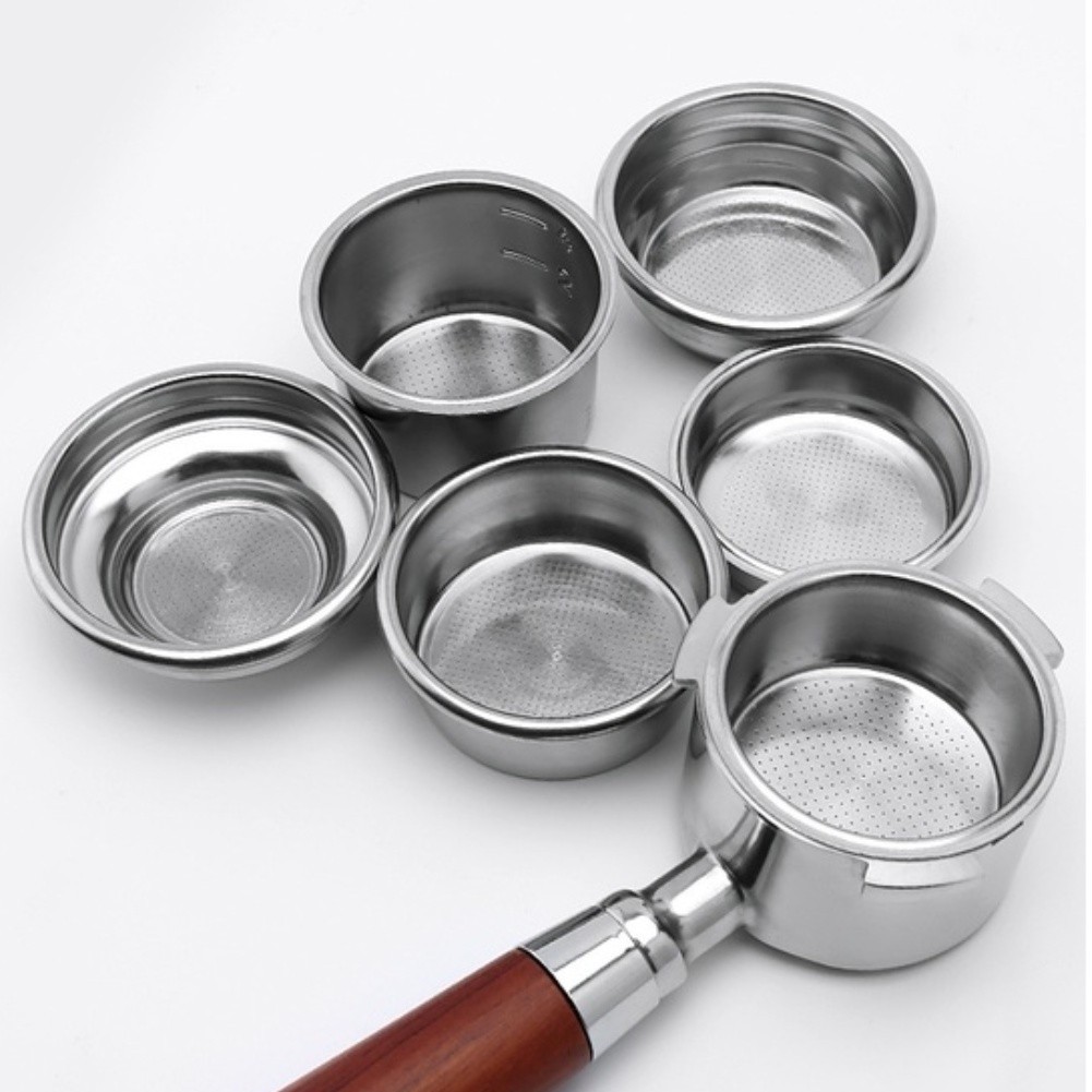⭐สินค้าใหม่⭐Stainless Steel Portafilter Basket 51mm 54mm 58mm Single Double Quad Espresso