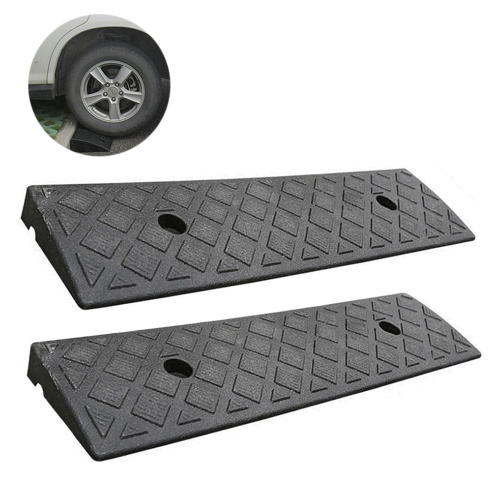 ⭐ บีเอ็นบี-413 ⭐ 2PCS พลาสติก Keb Ramp Non-Slip เกณฑ์ Ramp ความสูง 30 มม. สําหรับรถยนต์ Going Uphill