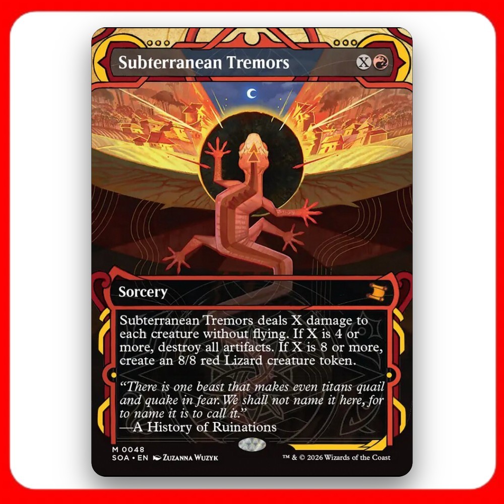 [MTG] Subterranean Tremors (Showcase) (#48) [SOA] [RED] [MYTHIC] | Magic the Gathering