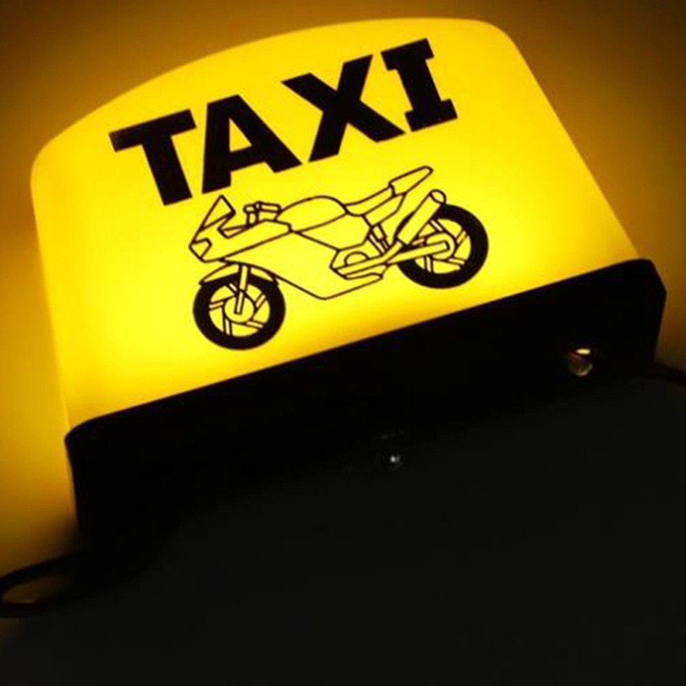⭐ บีเอ็นบี-413 ⭐ 12V รถจักรยานยนต์ตกแต่ง Modified Light Taxi Sign โคมไฟ LED TAXI Sign ไฟ LED