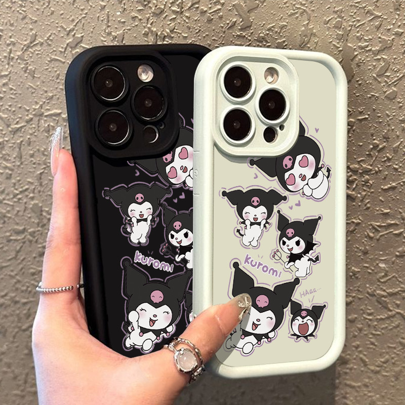 Kuromi การ์ตูน OPPO A17/A17K เคสกันกระแทก A36 A38/A18 A3S/A12E A5 A3X/A3 A53/A32 A54 4G A57 A58 4G A