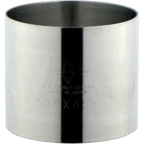 Nagao Tsubamesanjo Cake Mold Cercle Ring Diameter 5 x Height 4.5cm 18-8 Stainless Steel Made in Japa