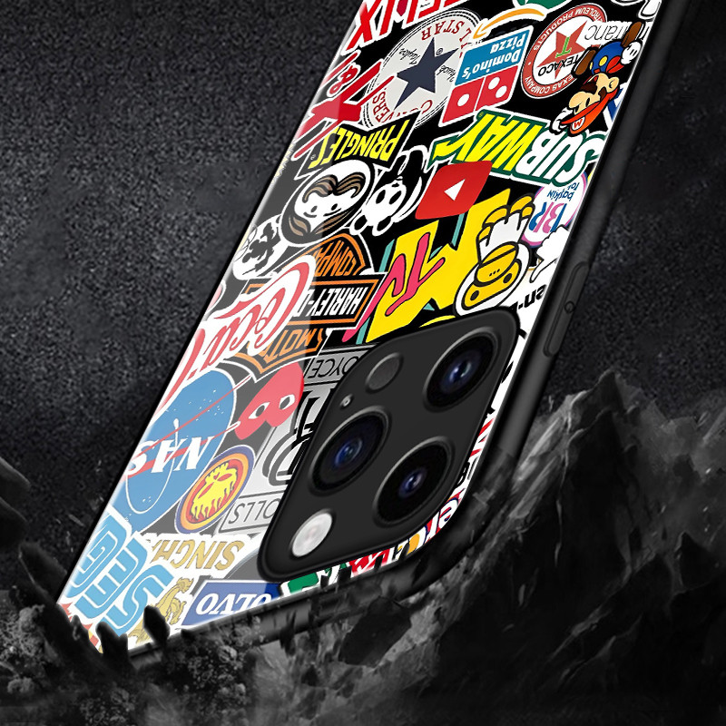 เคสสำหรับ Xiaomi Redmi Note 8 Note 8T Note 8 Pro เคสโทรศัพท์แบรนด์อินเทรนด์เปลือกแก้วกันกระแทก - รูปที่ 3