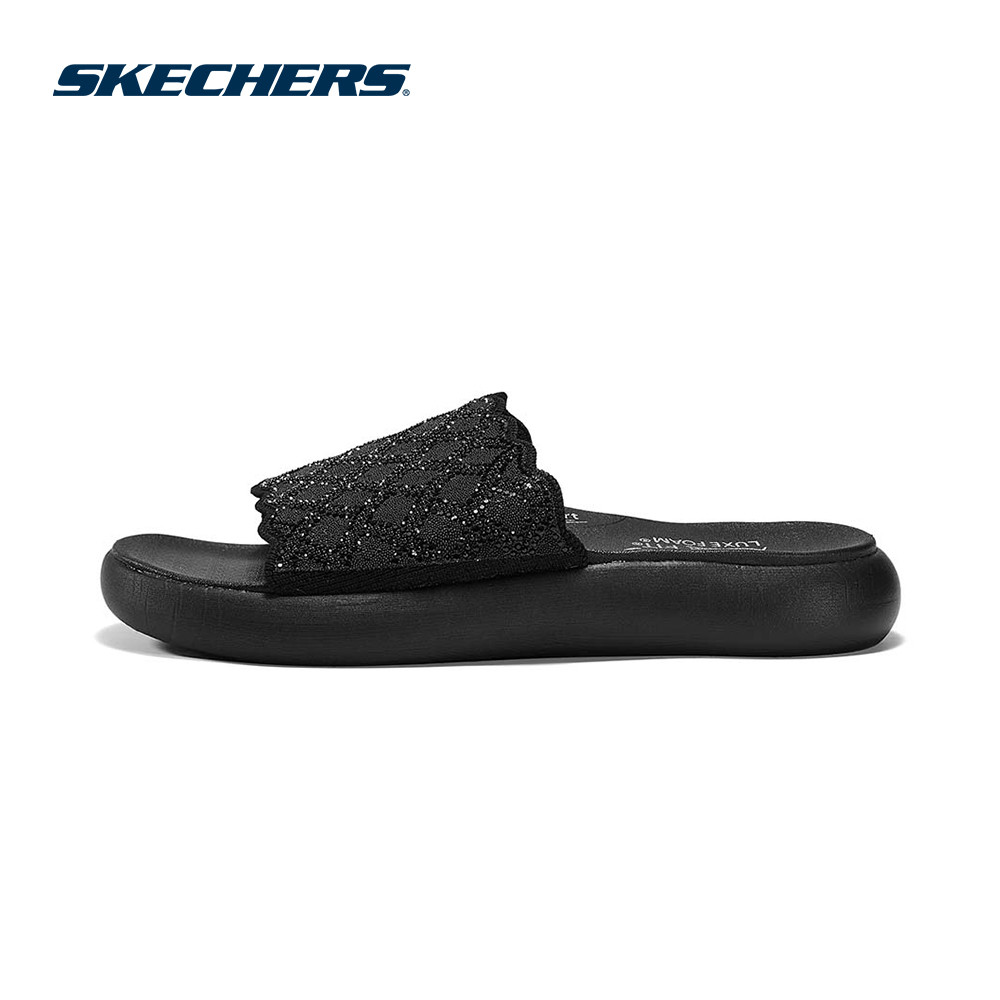 Skechers สเก็ตเชอร์ส รองเท้าแตะผู้หญิง Women Sport Comfort Asana Luxe Sandals - 164201-BBK