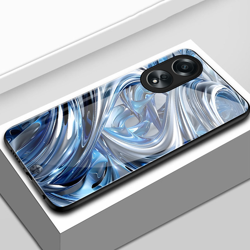 เคสสำหรับ OPPO A58 4G A78 4G A78 5G A58X 5G A1X A2X 5G เคสโทรศัพท์วนเกลียวเปลือกแก้วกันกระแทก