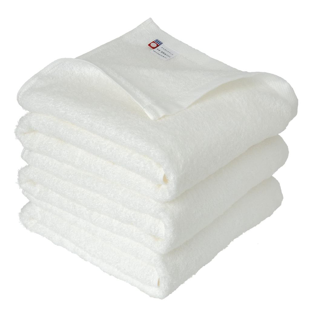 ผ้าขนหนูอาบน้ำ oruTa Imabari ชุด 3 ชิ้น บาง กะทัดรัด ผลิตในญี่ปุ่น สีธรรมชาติ เหมาะสำหรับออกกำลังกาย