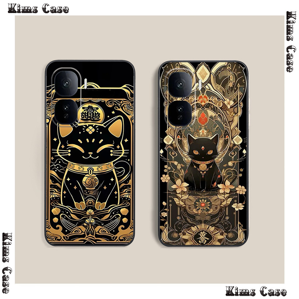 Vivo IQ00 Neo 10 เคสโมเดลแมวนําโชค ป้องกันกล้อง