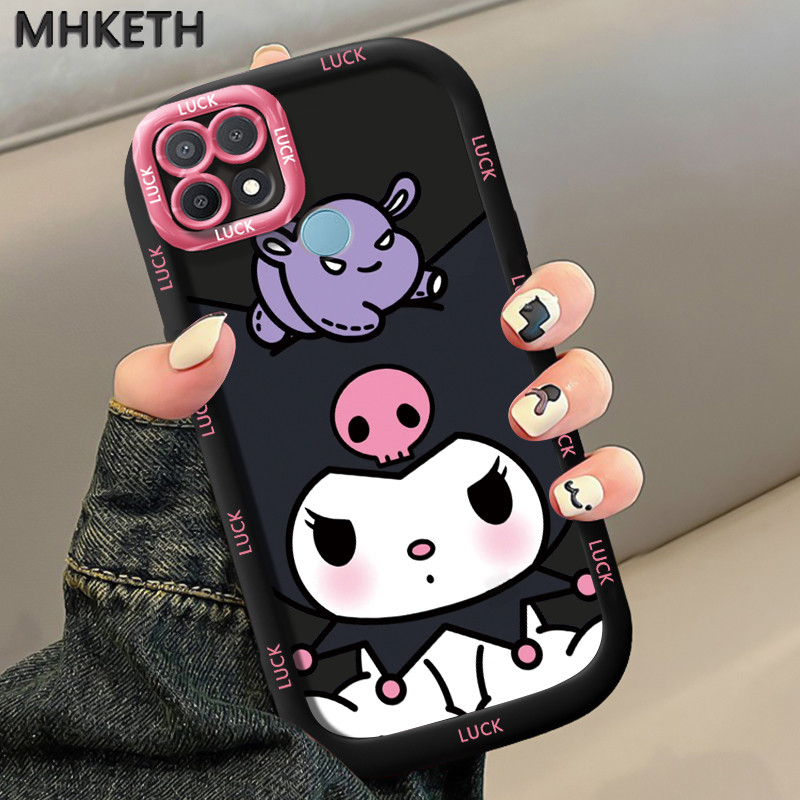 MHKETH เคสสำหรับ OPPO A15 A15s A35 4G เคสโทรศัพท์ออกแบบการ์ตูนน่ารักหญิง