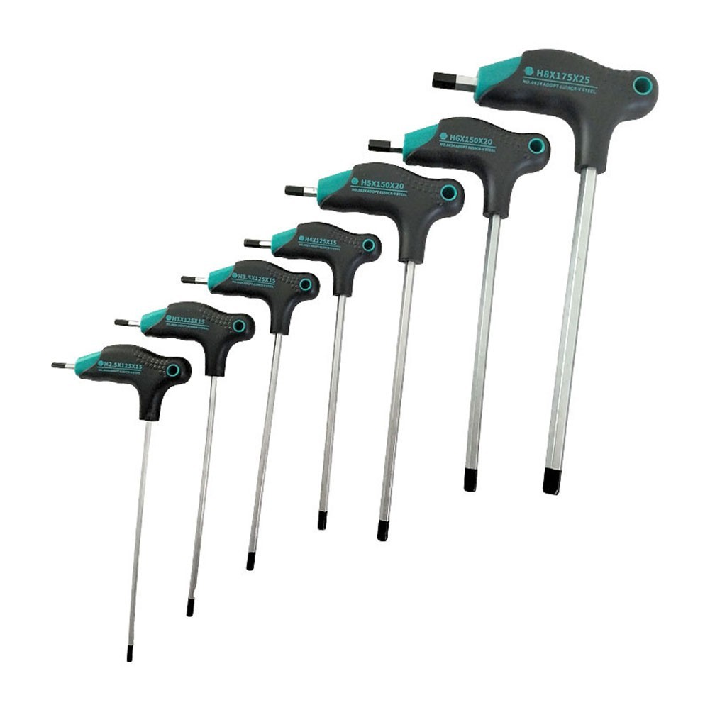 [จัดส่งรวดเร็ว]1pc T-type Hex Key Wrench Spanner  for H2.5-H8 Hexagon Screwdriver Repair Hand Tool