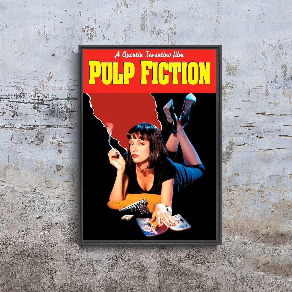 Pulp Fiction ภาพยนตร์โปสเตอร์ตกแต่งผนังบ้าน