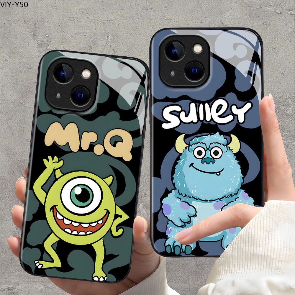 เคส For VIVO Y100 Y95 Y93 Y91 Y85 Y76 Y72 Y52 Y50 Y91i 4G 5G เคสโทรศัพท์ เคสมือถือ เคสวีโว่ เคสแข็ง Phone Glass Case BLK