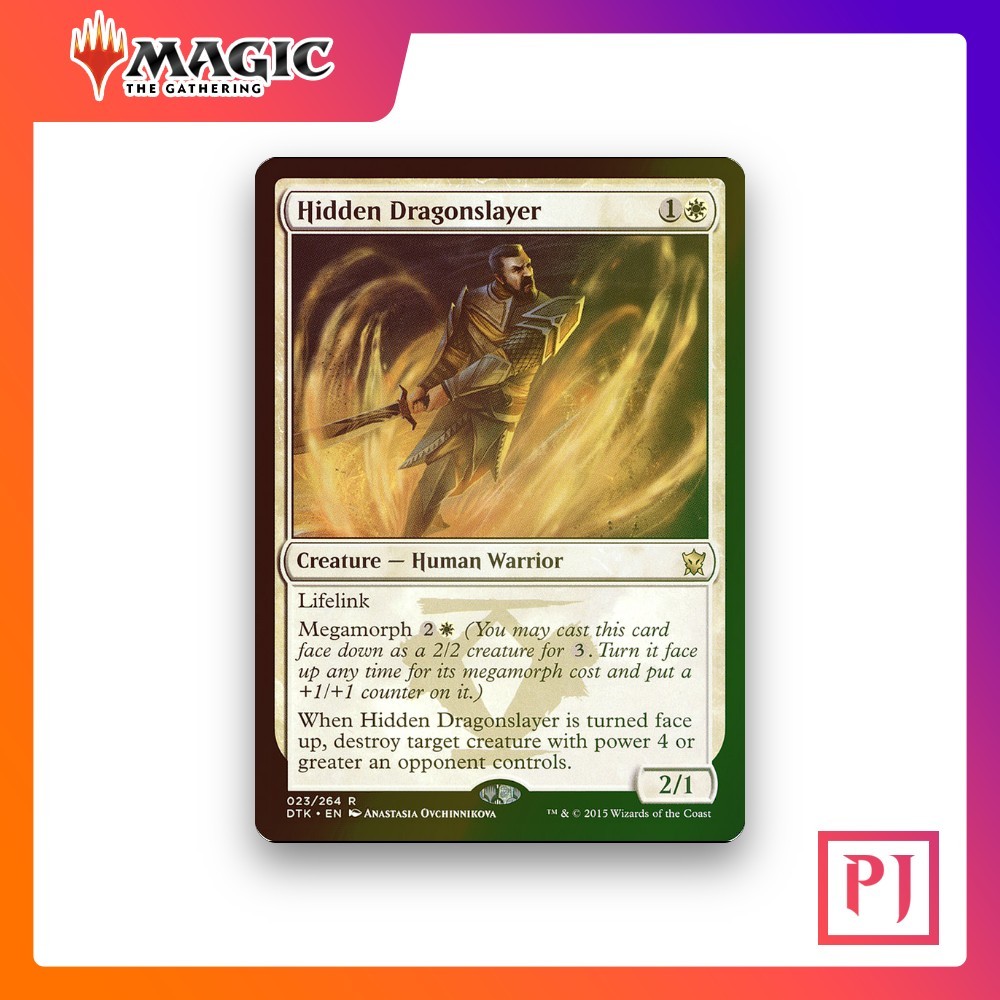 [MTG] Hidden Dragonslayer (#23) [DTK] [WHITE] [RARE] | Magic the Gathering