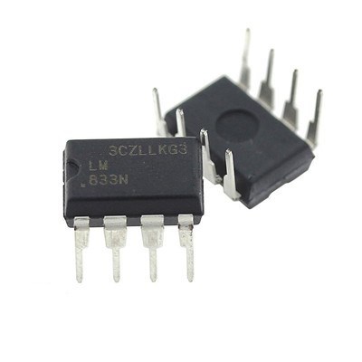 10 ชิ้น/ล็อต LM833N DIP8 LM833 DIP IC ใหม่และต้นฉบับ