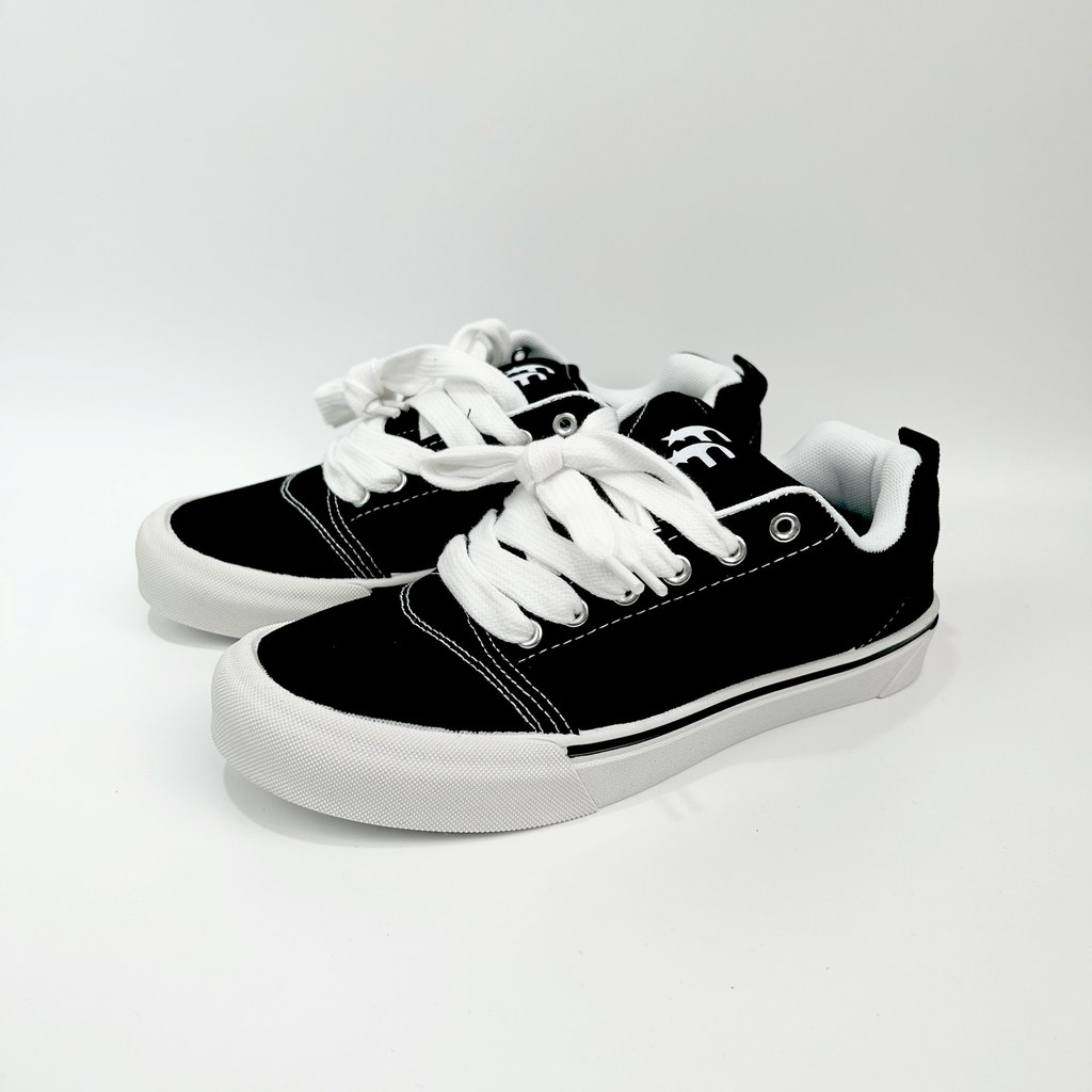 Shopee Voucherat93 Knu Skool Knu Skool Bread Shoes Retro Print Black Orange Code Number: 36-45