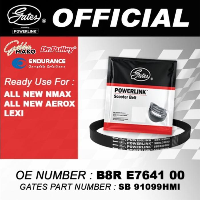 HOT VAN BELT V-BELT GATES LEXI NEW NMAX NEW AEROX CONNETED 2022 และ ABOVE B8R EPDM CAN GRAB!