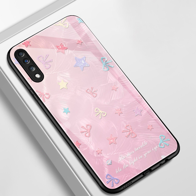 เคสสำหรับ Samsung A70 A70s A80 เคสโทรศัพท์กุทัณฑ์รูปหัวใจเปลือกแก้วกันกระแทก