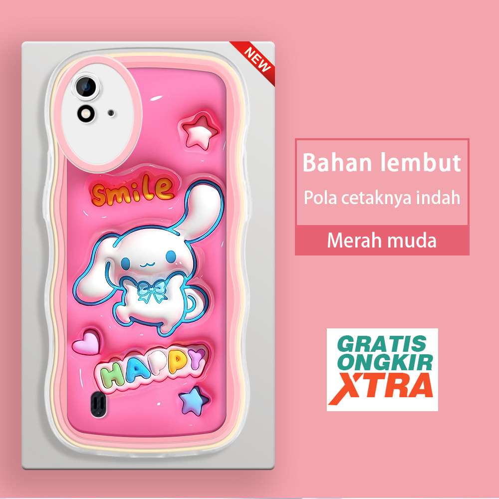 Jasouwe Realme 2 Pro Narzo 20 30 30A 20A 50 Pro 50i 50A Prime Q5 ปลอกล่าสุด HP Happy Cinnamoroll 3D 