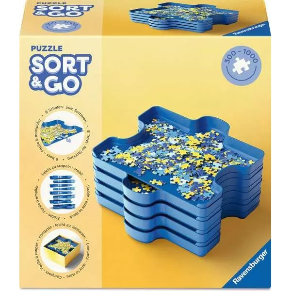 Sort & Go! Puzzle 8 Sorting Trays ถาดแยกจิกซอว์ Ravensburger Puzzle [ลิขสิทธิ์แท้]