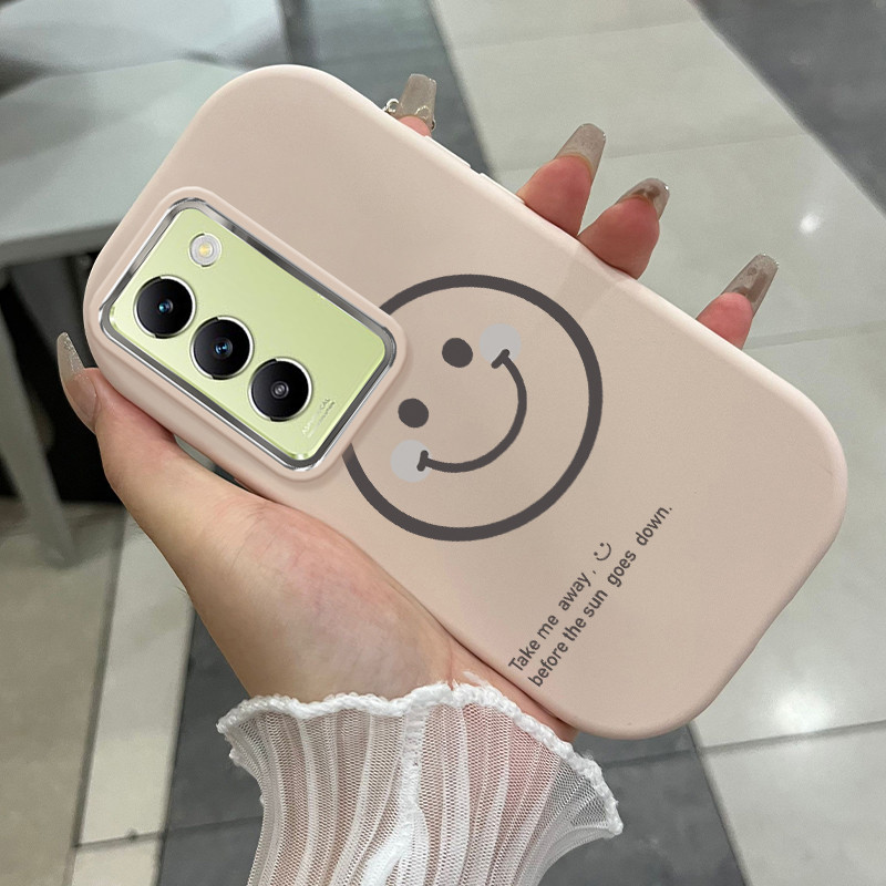 เคสสำหรับ VIVO Y100 5G เคสโทรศัพท์รอยยิ้มกันกระแทกกลมและอ้วน ราคา ถูกที่สุด ดีลบีเคเค แกลเลอรีภาพที่ 2