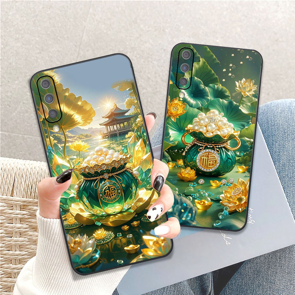 Samsung A7 2018 / A9 2018 CASE พิมพ์ลายถุงนําโชค V CASE