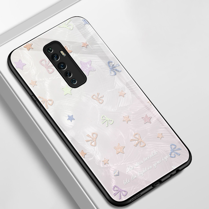 เคสสำหรับ OPPO Reno 2F Reno 2Z Reno 2 Reno เคสโทรศัพท์กุทัณฑ์รูปหัวใจเปลือกแก้วกันกระแทก