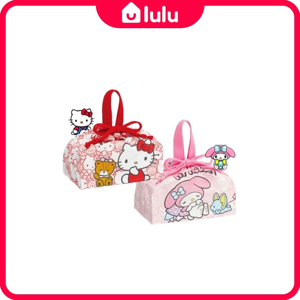 <SKATER> KITTY / My Melody Lunch Drawstring Bag KB7