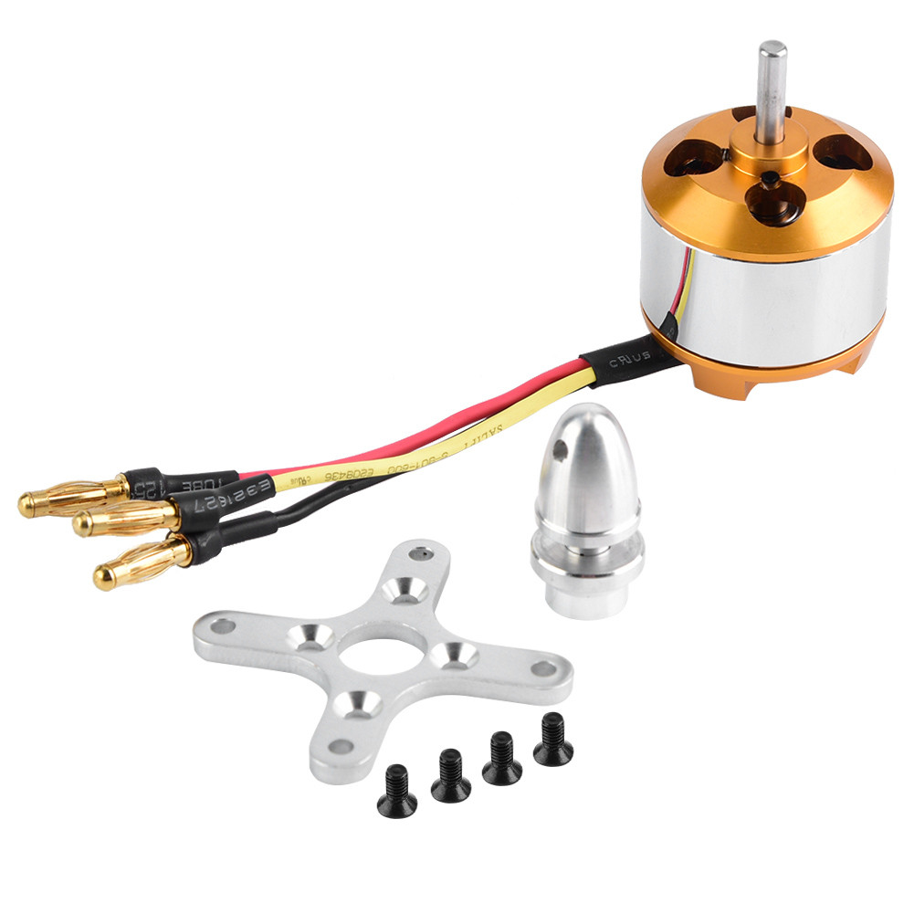LIXADA [ขัด] มอเตอร์ไร้แปรงถ่าน 2814 1000/1400KV 2 กก. Thrust 3-4S สําหรับเครื่องบิน RC แบบปีกคงที่ 